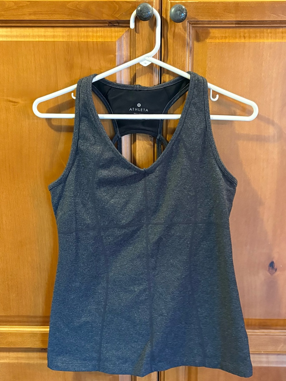 Athleta Charcoal Gray Racerback Tank